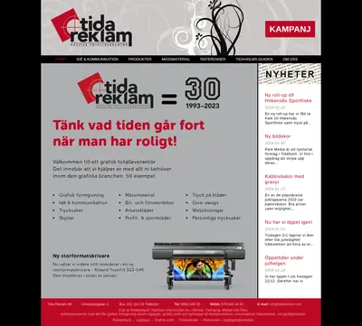 Tidaholms-Guiden startsida 2024