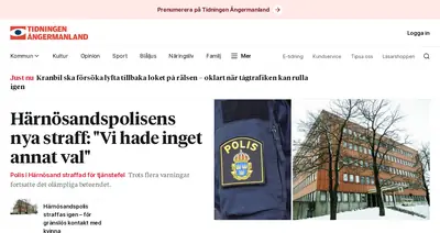 tidningenangermanland.se startsida 2023
