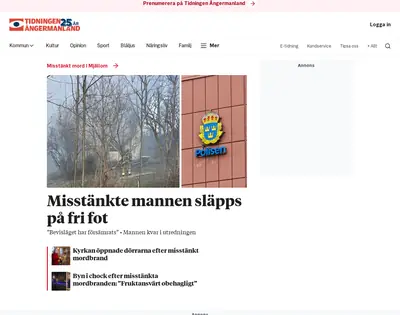 tidningenangermanland.se startsida 2026