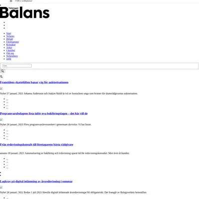 www.tidningenbalans.se startsida 2021