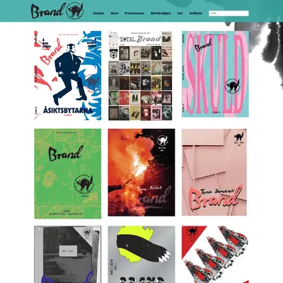 BRAND - ANARKISTISK TIDNING startsida 2016