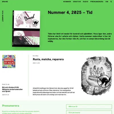 BRAND - ANARKISTISK TIDNING startsida 2026
