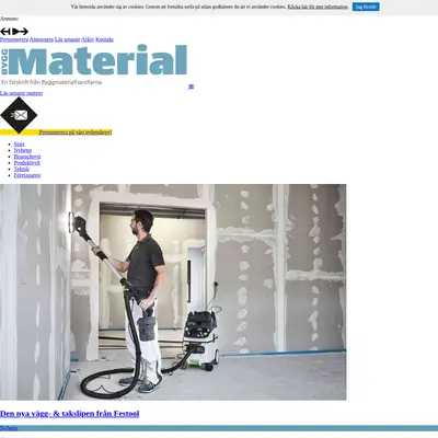 ByggMaterial startsida 2020