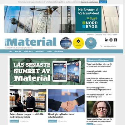 ByggMaterial startsida 2024