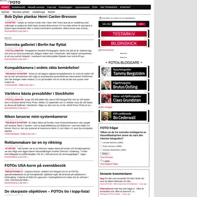 tidningenfoto.se startsida 2011