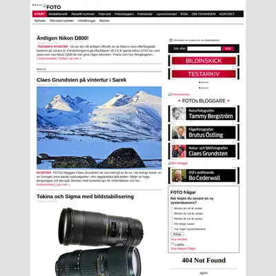 tidningenfoto.se startsida 2012