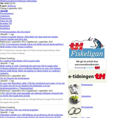 tidningenharjedalen.se TV startsida 2011