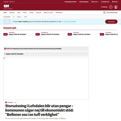 tidningenharjedalen.se TV startsida 2019