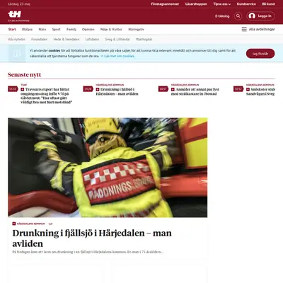 tidningenharjedalen.se TV startsida 2020
