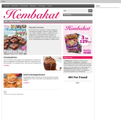 tidningenhembakat.se startsida 2011