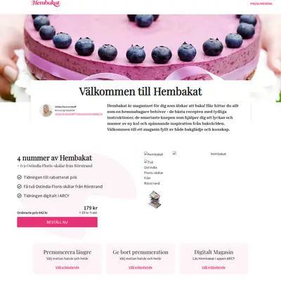 tidningenhembakat.se startsida 2022