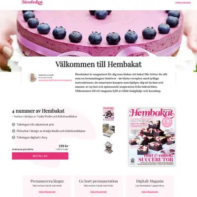 tidningenhembakat.se startsida 2023