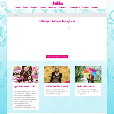 www.tidningenjulia.se startsida 2021