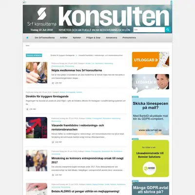 www.tidningenkonsulten.se startsida 2018
