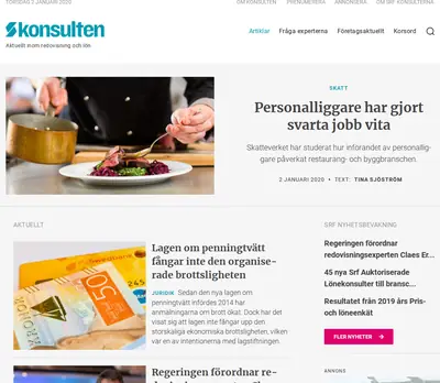 www.tidningenkonsulten.se startsida 2020