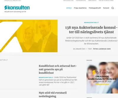 www.tidningenkonsulten.se startsida 2021