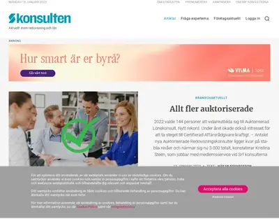 www.tidningenkonsulten.se startsida 2023