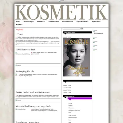 www.tidningenkosmetik.se startsida 2015