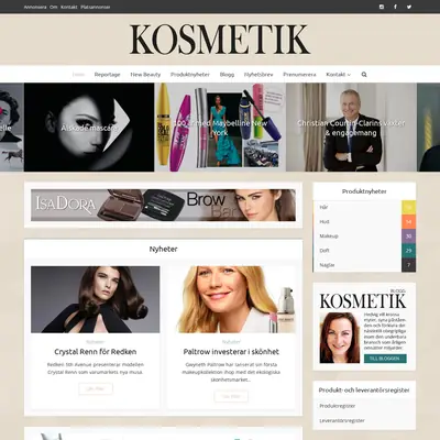 www.tidningenkosmetik.se startsida 2016