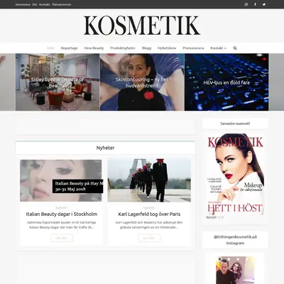 www.tidningenkosmetik.se startsida 2019