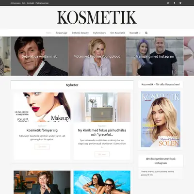 www.tidningenkosmetik.se startsida 2021