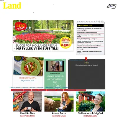 tidningenland.se startsida 2015