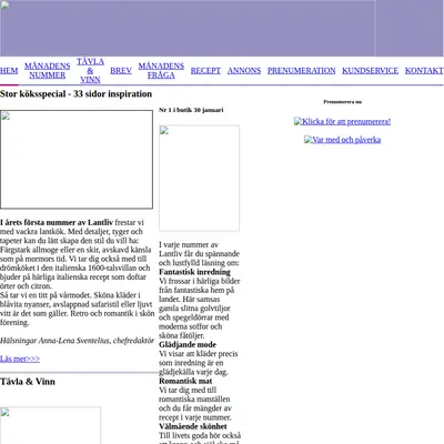 tidningenlantliv.se startsida 2007