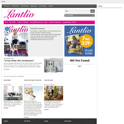 tidningenlantliv.se startsida 2012