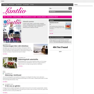 tidningenlantliv.se startsida 2013