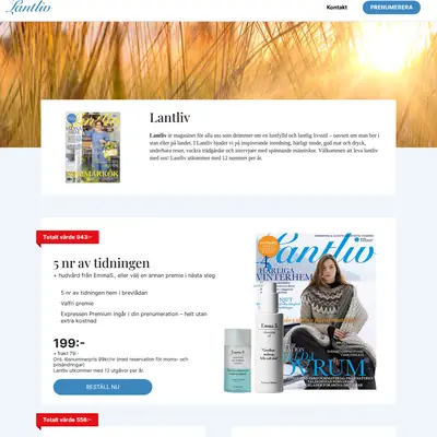 tidningenlantliv.se startsida 2026