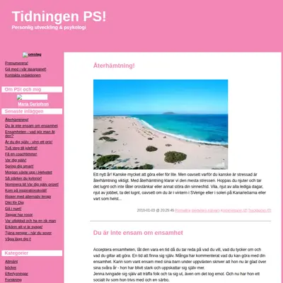 PS!, www.tidningenps.se startsida 2010