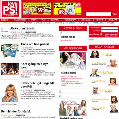 PS!, www.tidningenps.se startsida 2011
