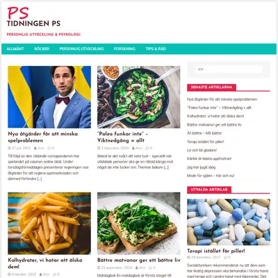 PS!, www.tidningenps.se startsida 2024