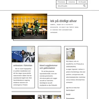 www.tidningenrepublic.se startsida 2017
