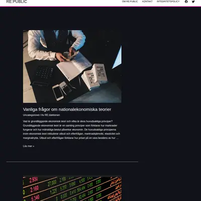www.tidningenrepublic.se startsida 2024