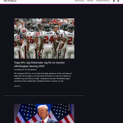 www.tidningenrepublic.se startsida 2026