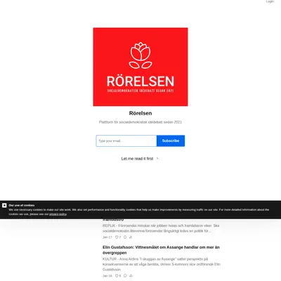 Rörelsen www.tidningenrorelsen.se startsida 2022