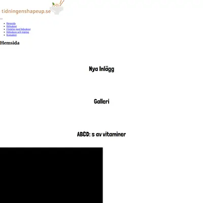 tidningenshapeup.se startsida 2021