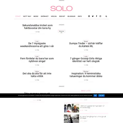 tidningensolo.se startsida 2017