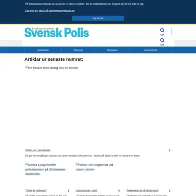 tidningensvenskpolis.se startsida 2019