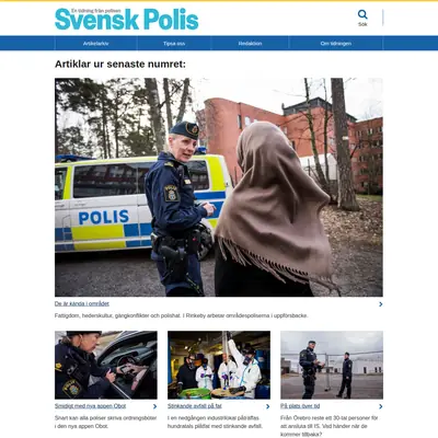 tidningensvenskpolis.se startsida 2020