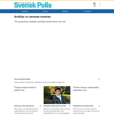 tidningensvenskpolis.se startsida 2021