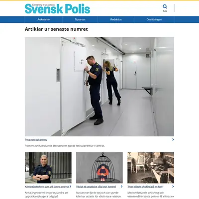 tidningensvenskpolis.se startsida 2023