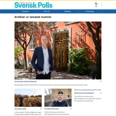 tidningensvenskpolis.se startsida 2024