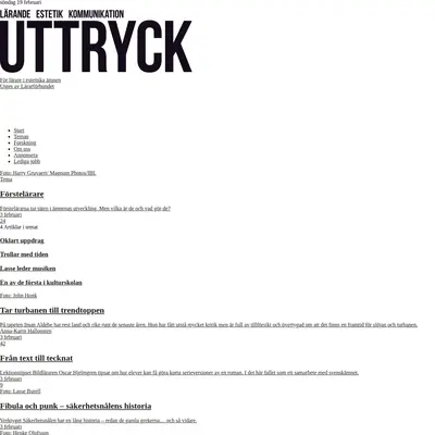 tidningenuttryck.net startsida 2017