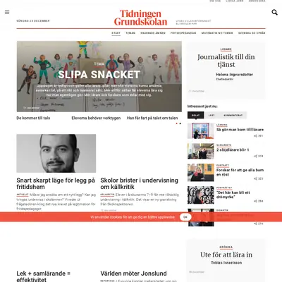 tidningenuttryck.net startsida 2019