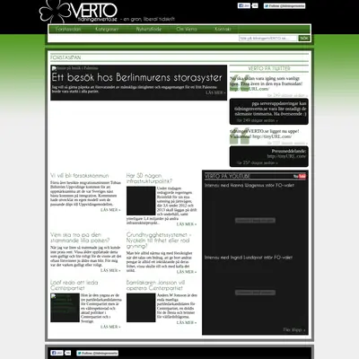 VERTO, www.tidningenverto.se startsida 2012