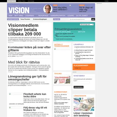www.tidningenvision.se startsida 2014