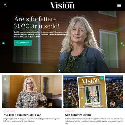 www.tidningenvision.se startsida 2021