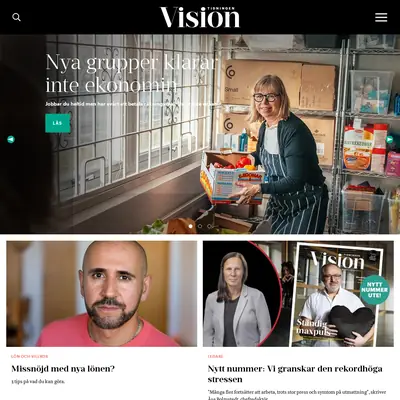 www.tidningenvision.se startsida 2023